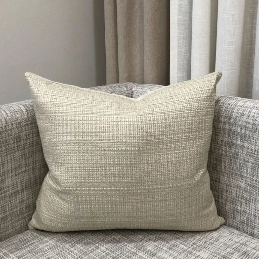 Rodeo Home Chester Solid Linen Look Decorative Pillow size XL 22" x 22"